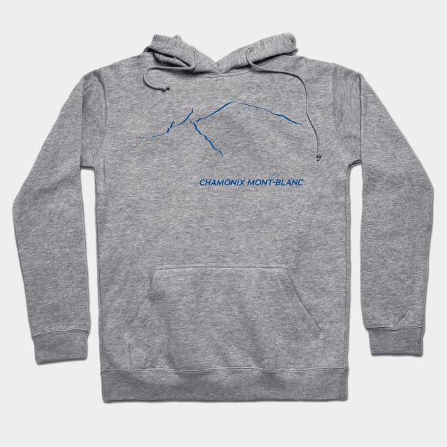 Chamonix Aiguille du Midi Mont Blanc Hoodie by leewarddesign